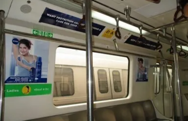 Interior Train Branding on Delhi Metro Train